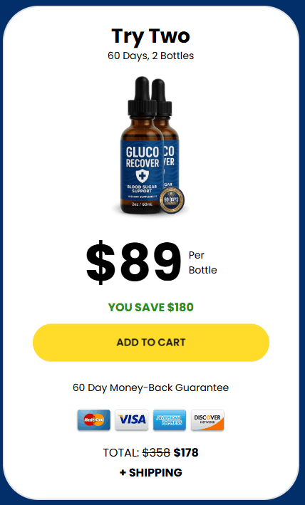 gluco recover 2 bottles price
